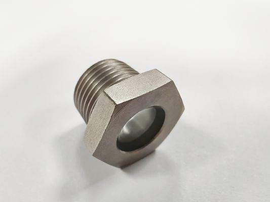 Vetro di vista ermetico con vetro di costruzione in acciaio sigillo metallico con connessione a filo/flangia 6MPa-10MPa pressione