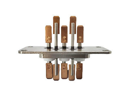 10 PINS Core Copper-plated-Tin Hermetic Seal Terminal con doppi pad di saldatura realizzati con sinterizzazione vetro-ceramica-metallo