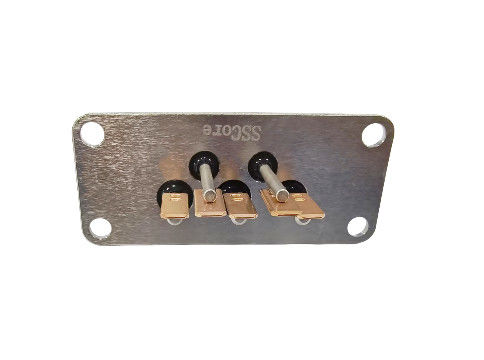 10 PINS Core Copper-plated-Tin Hermetic Seal Terminal con doppi pad di saldatura realizzati con sinterizzazione vetro-ceramica-metallo