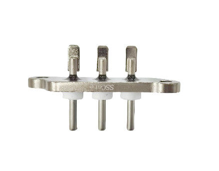 Terminale sigillato con tappo di saldatura corto placcato al nichel con lunghezza dell'ago di 30,6 mm e resistenza isolante di 1000 MΩ
