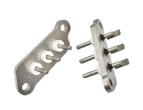 Terminale sigillato con tappo di saldatura corto placcato al nichel con lunghezza dell'ago di 30,6 mm e resistenza isolante di 1000 MΩ