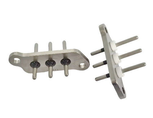 Aglio in acciaio da 40 mm per terminale sigillato del compressore del veicolo energetico Isolato a 1000MΩ 1000VDC e rivestito di nichel 3-5μm