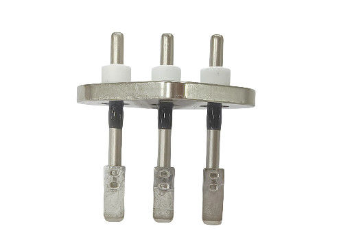 Aglio d'acciaio con una lunghezza di 37.6, realizzato in SUH446 e placcato con nichel con uno spessore di 2 - 5 μm per terminale sigillato del compressore per veicoli a nuova energia
