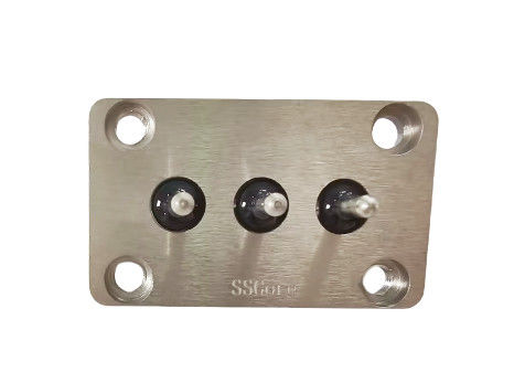 23.7mm Pin in acciaio con un'estremità conica e una piccola piastra quadrata per il terminale di sigillamento del compressore dell'aria condizionata