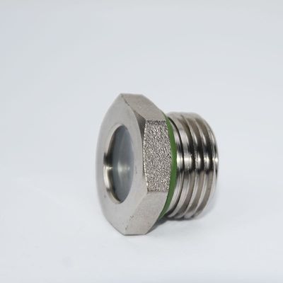 Vetro di vista ermetico di finitura levigata con collegamento a filo e materiale di tenuta in PTFE, appositamente progettato