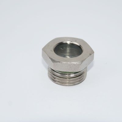 Vetro di vista ermetico di finitura levigata con collegamento a filo e materiale di tenuta in PTFE, appositamente progettato