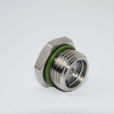 Vetro di vista ermetico di finitura levigata con collegamento a filo e materiale di tenuta in PTFE, appositamente progettato