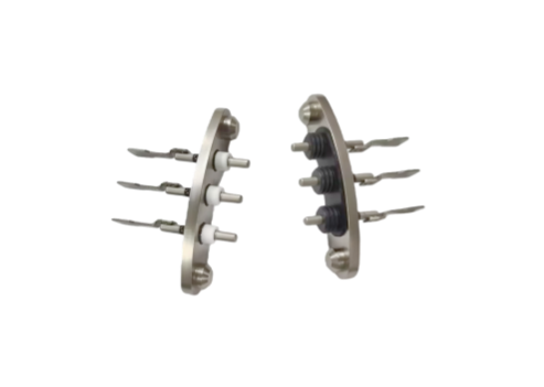 Materiale del pin SUH446 terminale ermeticamente sigillato tensione nominale 960V Soluzione di connessione elettrica per applicazioni industriali